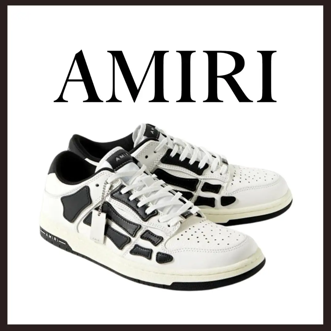 大人気◆AMIRI◆Skel バーシティー ローカットスニーカー 完売必至♪AMIRI♪