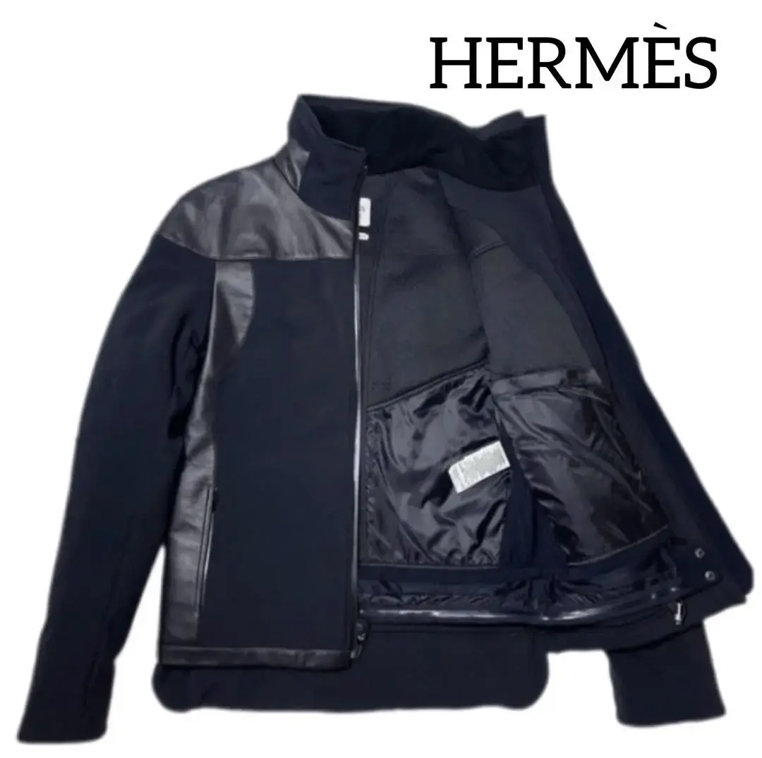 新品未使用　エルメス　ライダース　ジャケット HERMES エルメス レディース シングル バイカー ライダース