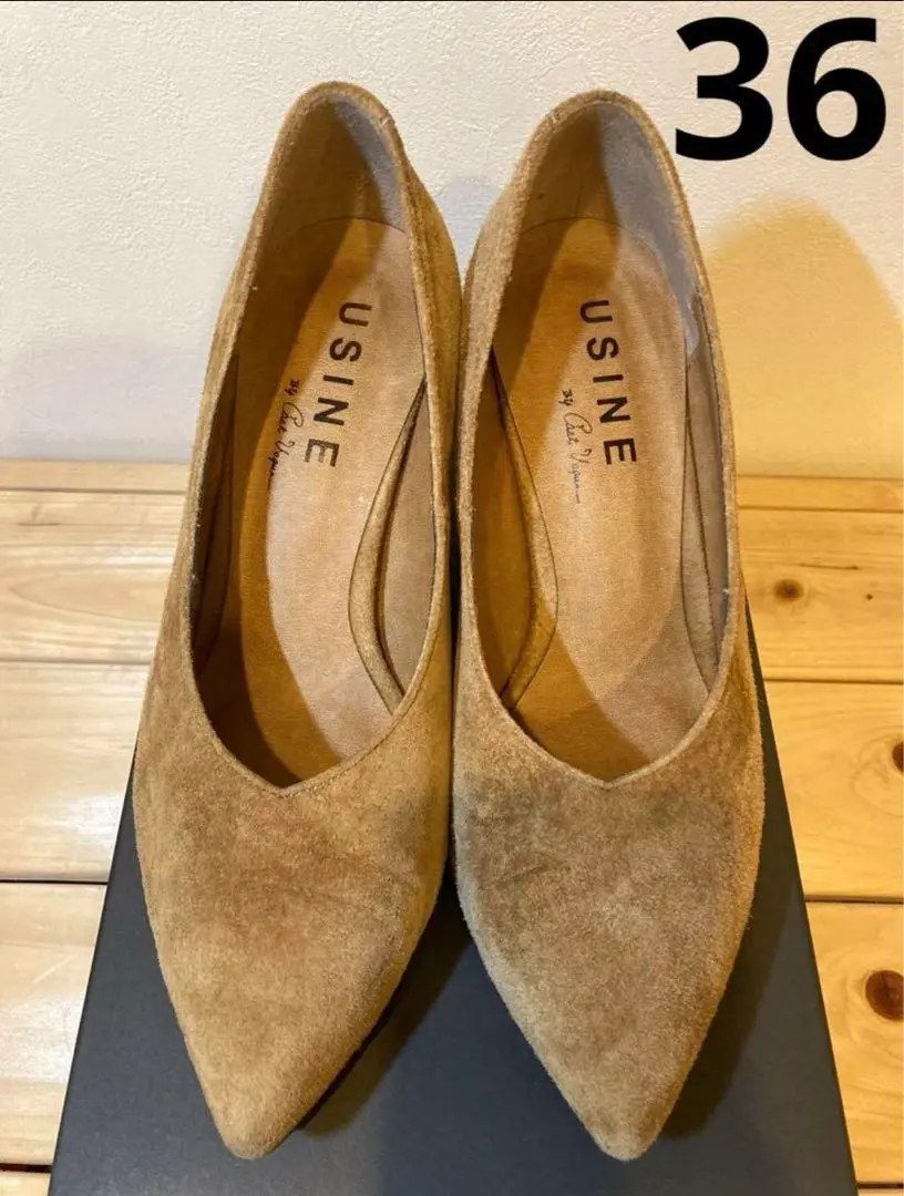 美品✨REMME Vカット パンプス ローヒール ポインテッドトゥ 38 黒 美品✨REMME Vカット パンプス ローヒール ポインテッドトゥ 38