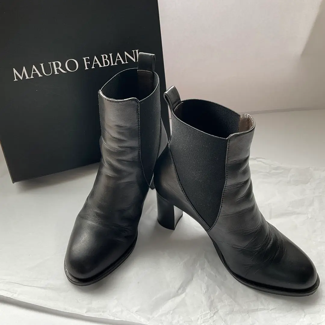 MAURO FABIANI サイドゴアブーツ ブーツ38 ショートブーツ