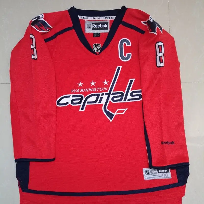 NHL ワシントン・キャピタルズ ユニフォーム Game Worn Jeff Toms Blue Screaming Eagle Washington Capitals