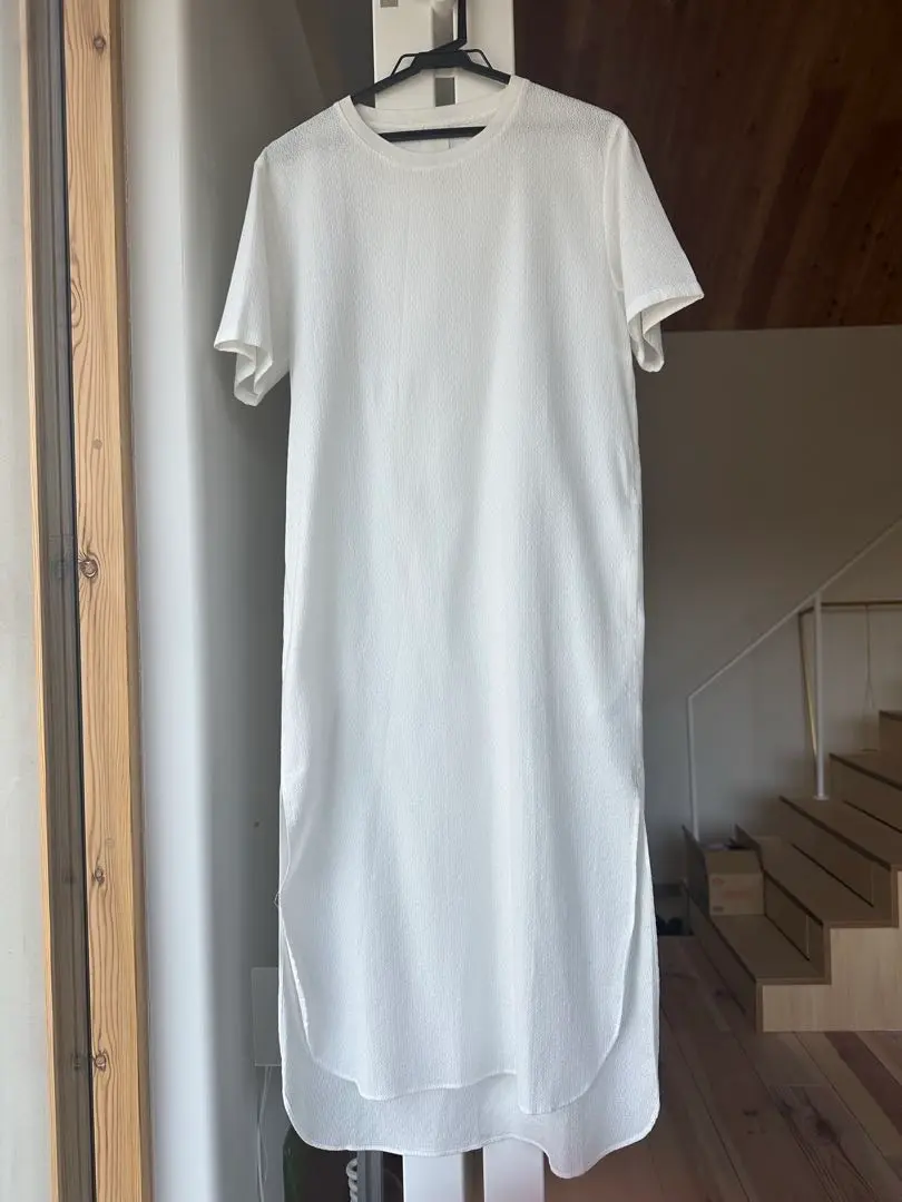 新品未着用　seya.　コットンロングOP　M　イタリア製 VONIQUE / seya/T-DRESS /COTTON POPLIN