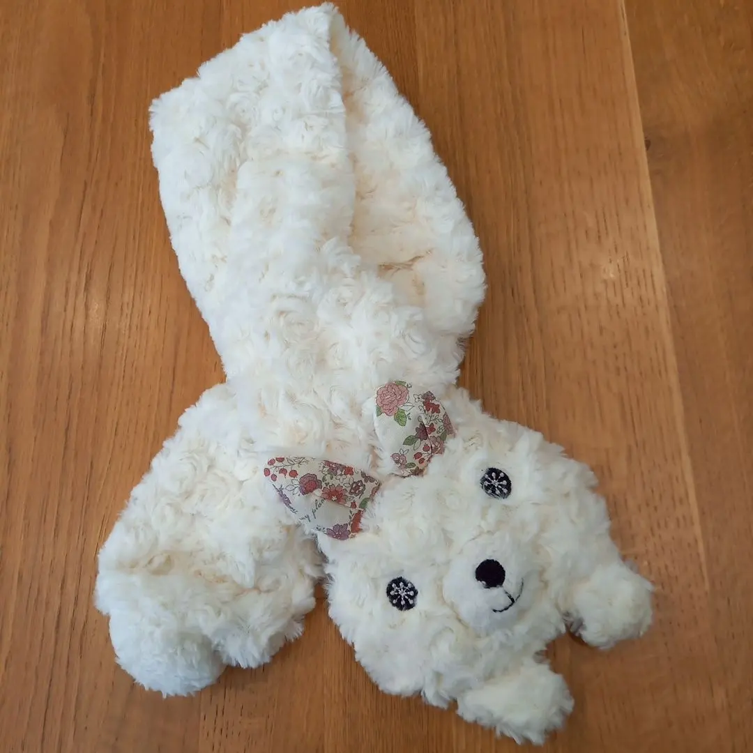 Thumbnail of ☆ New Cute Rabbit Children's Scarf - White