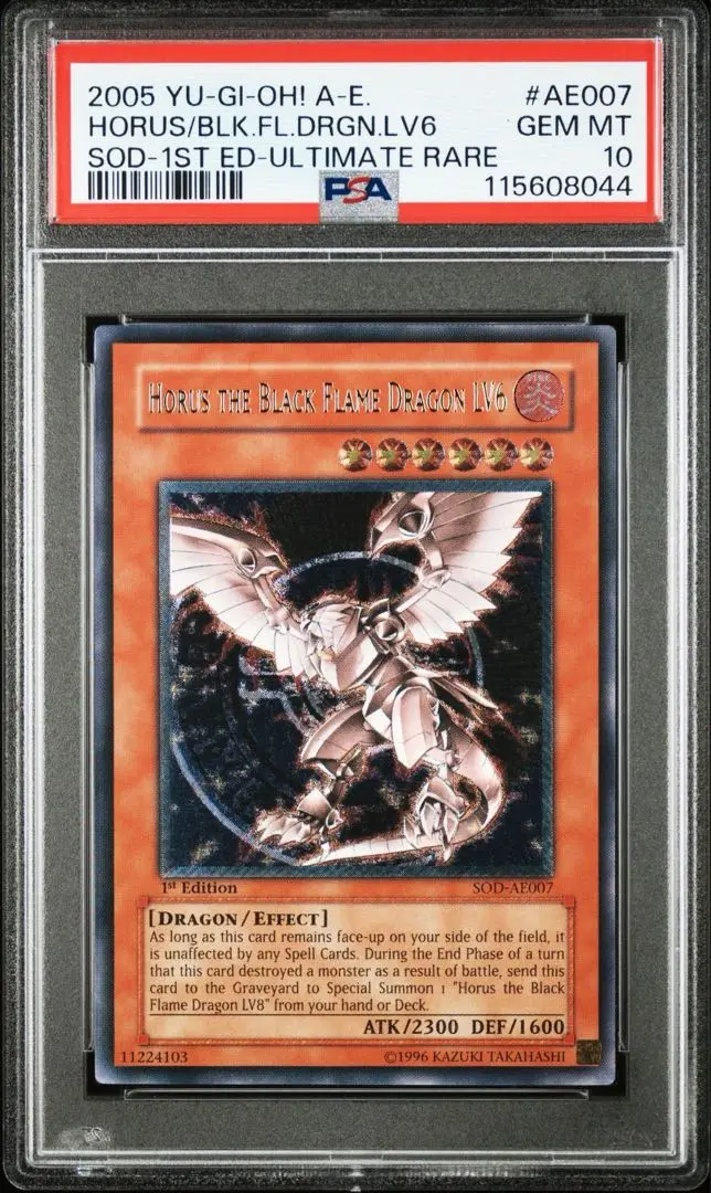 遊戯王 ホルスの黒炎竜 LV6 & LV8 レリーフセット