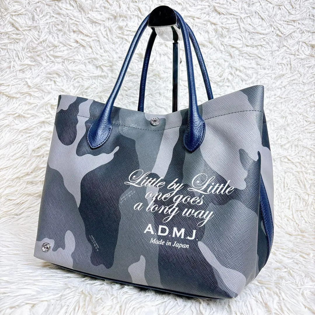 A.D.M.J エーディーエムジェイ ハンドバッグ レザー キャンバス ADMJ A.D.M.J|エーディーエムジェイ/レザーハンドバッグ|HARDOFFオフ
