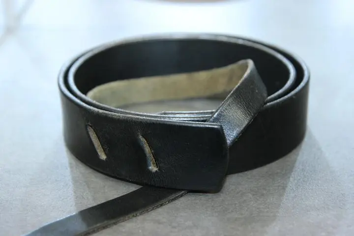 cantate カンタータ リボンノット レザーベルト ブラック