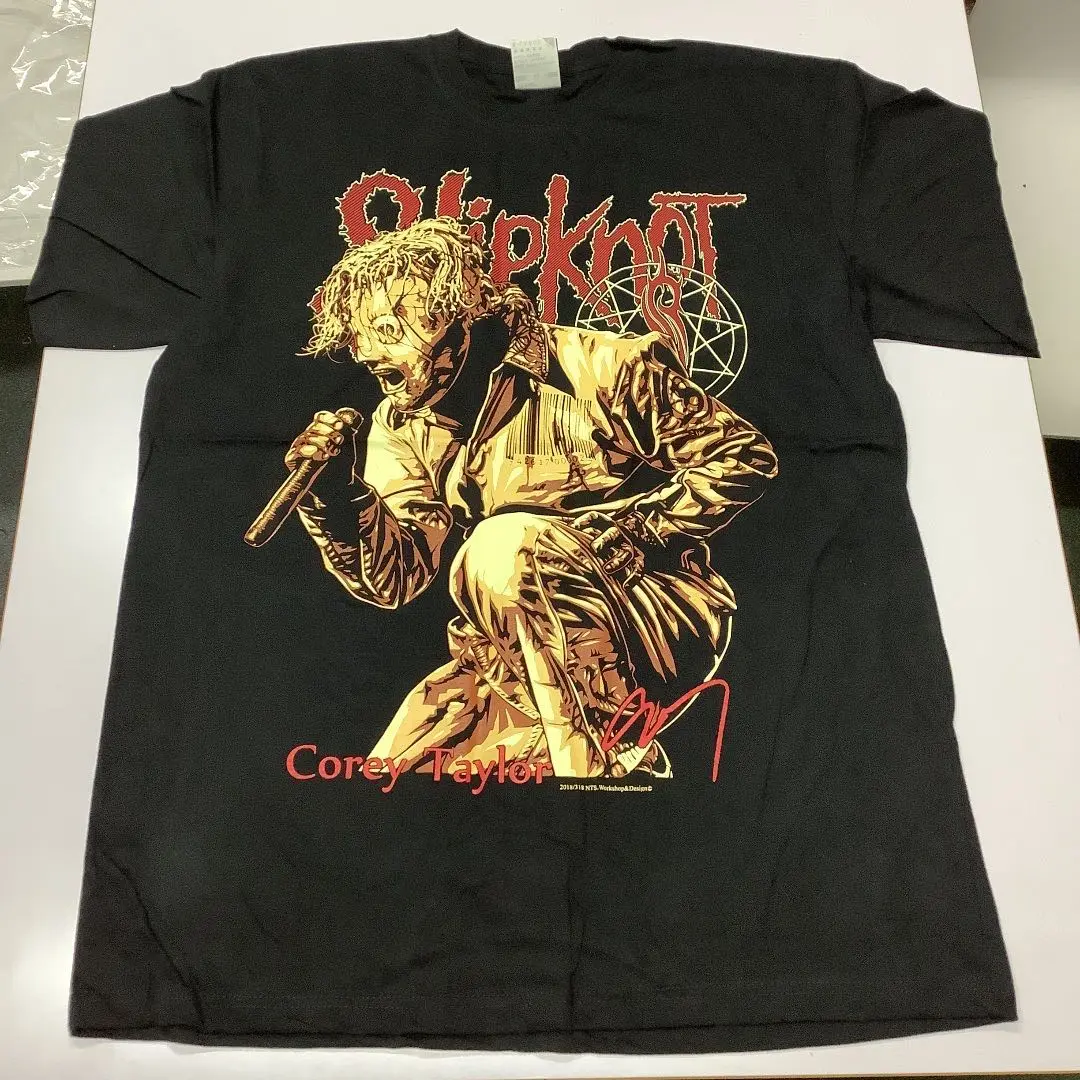 コリィ・テイラー　日本限定デザインＴシャツ、直筆サイン入りラミネートパス コリィ・テイラー 日本限定デザインTシャツ、直筆サイン入り