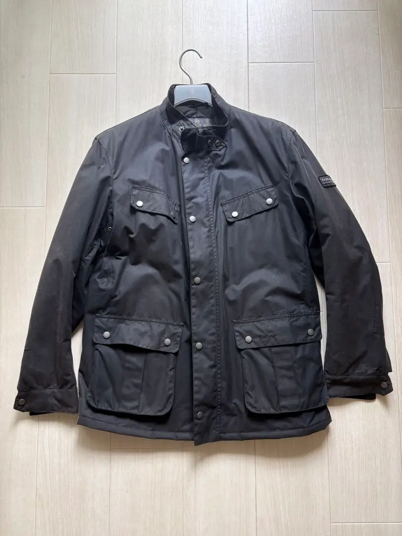 Barbour International 黑色外套 的縮圖