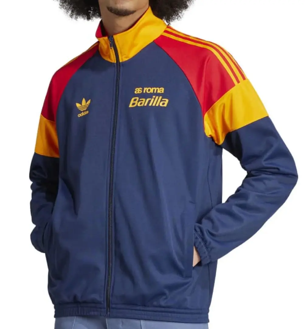 NIKE ASローマ　ジャケット　サッカージャージ レア90s《ナイキ》バルセロナ刺繍トラックジャケット/メンズM