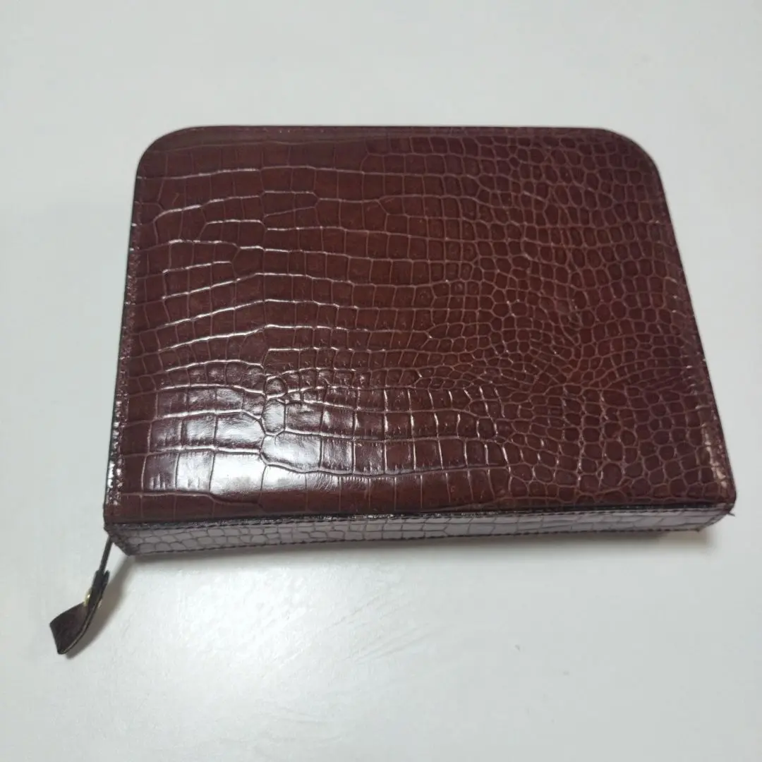 Sir Rondo's Ital レザー　ラウンドファスナー 12 腕時計ケース Sir Rondo's Italy Brown Leather Zip Around 12 Watch Travel
