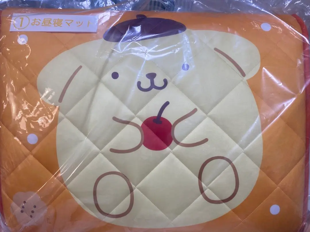 サンリオ当りくじ　ポムポムプリン お昼寝マット キキララ 1等 毛布 ポムポムプリン お昼寝マット・クッションなど当たるくじ 5月24
