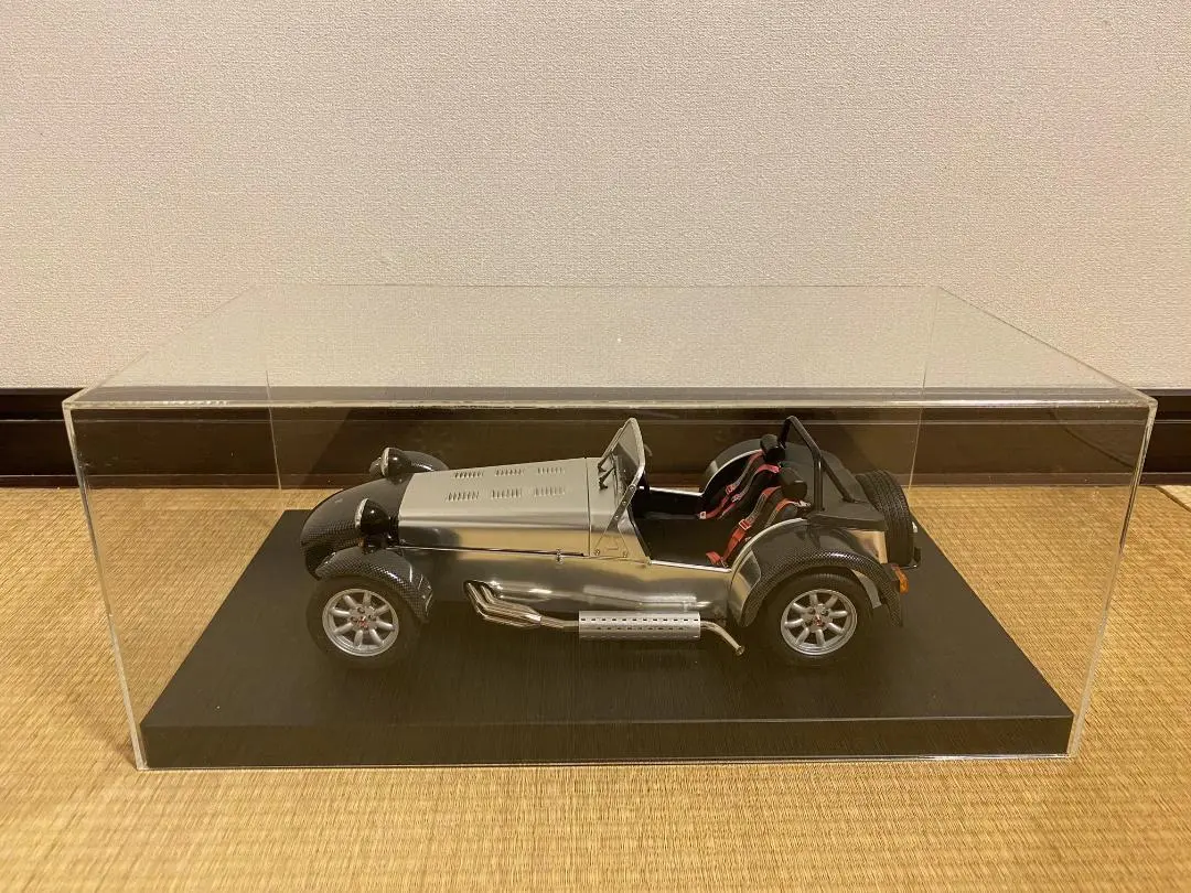タミヤ 1/12 スーパーセブン 展示用 アクリケース　UV３mm厚　底板 黒付 タミヤ 1/12 マスターズコーチワークシリーズ ケーターハム