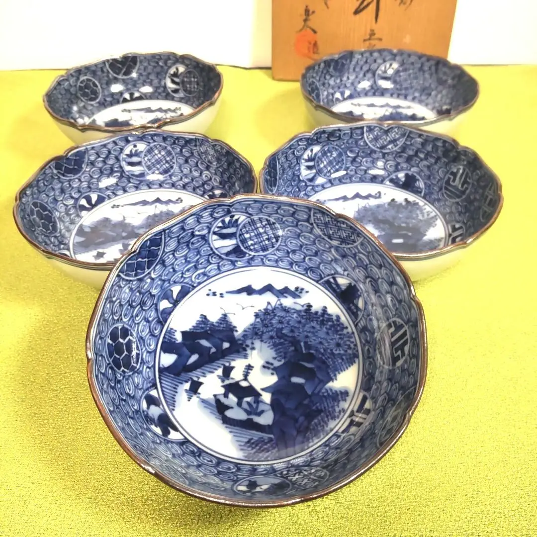 清水焼平安壱楽 祥瑞花鳥大皿
