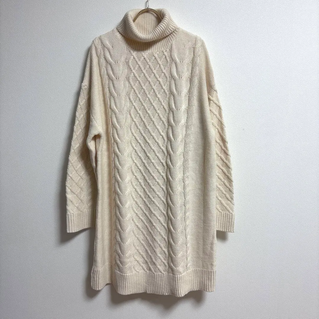 Thumbnail of ✨Excellent Condition✨ Unyuaeini 160 Knit Dress Turtleneck White Cute
