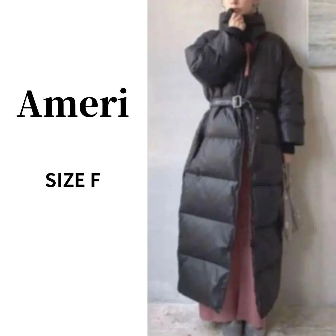 【専用出品】AMERI アメリヴィンテージ ロングダウンコート ネイビー 専用出品】AMERI アメリヴィンテージ ロングダウンコート ネイビー