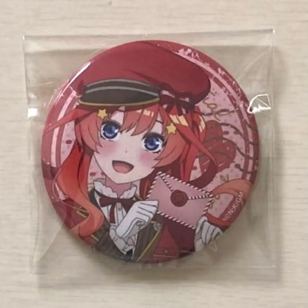 ドンキ限定　 五等分の花嫁 恋文郵便屋 缶バッジ　 中野二乃 中野二乃 五等分の花嫁 恋文郵便屋 ドンキ ヴィレッジヴァン