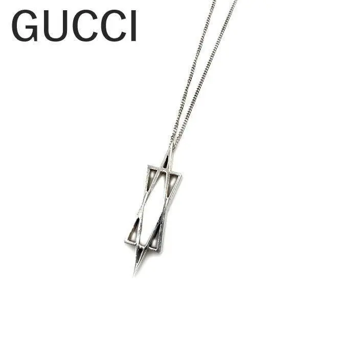 GUCCI スター オブ ダビデ シルバー ネックレス 星 J256061 GUCCI スター オブ ダビデ シルバー ネックレス 星 J256061