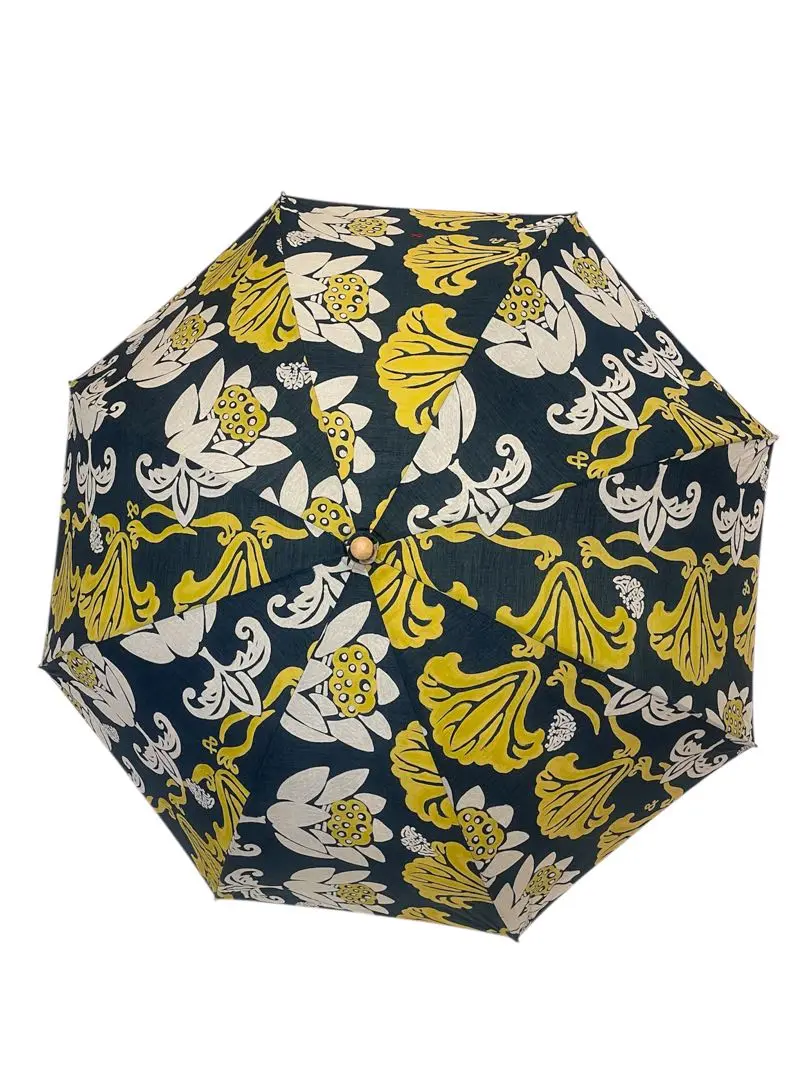 非売品 入手困難】 45R インディゴ デニム 日傘 雨傘 花柄 フラワー