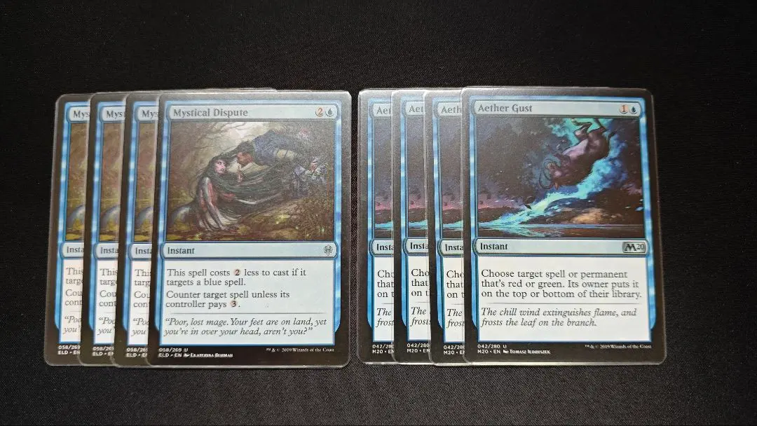 Thumbnail of Mystical Dispute, Winds of Rebuke - Each playset of 4 cards, English