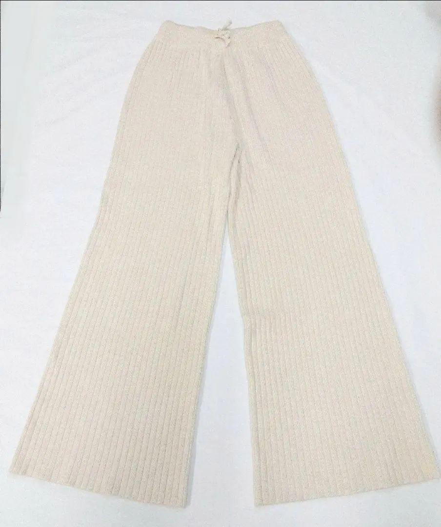 Thumbnail of Auntie Rosa Holiday Rib Knit Flare Pants