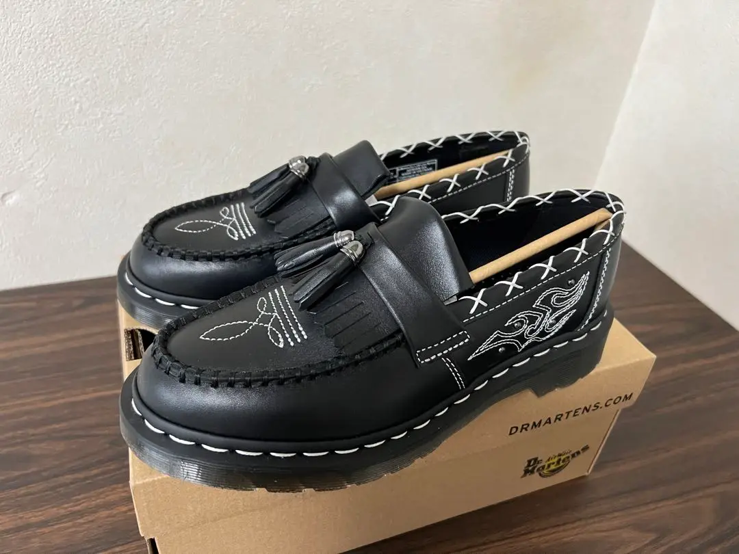 ドクターマーチン　ゴシックアメリカーナ　ローファーUK6 Dr. Martens Gothic Americana Monk Quad Loafers Limited