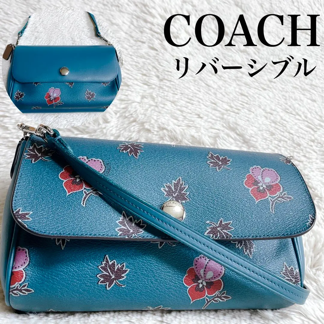 レア物✨COACH フラワーモチーフ ポーチ チェーン 新品未使用 2025年最新】コーチ バッグ ワイルドフラワーの人気アイテム