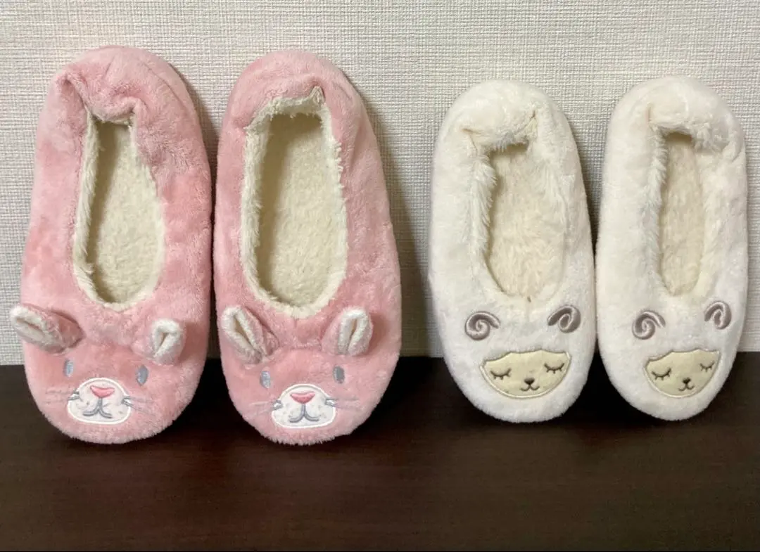 Thumbnail of Lightly Used Rabbit and Sheep Room Shoes Slippers for Kids