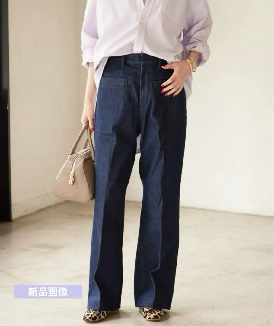 Thumbnail of SLOBE IENA LE DENIM Welt Pocket Wide Denim 36