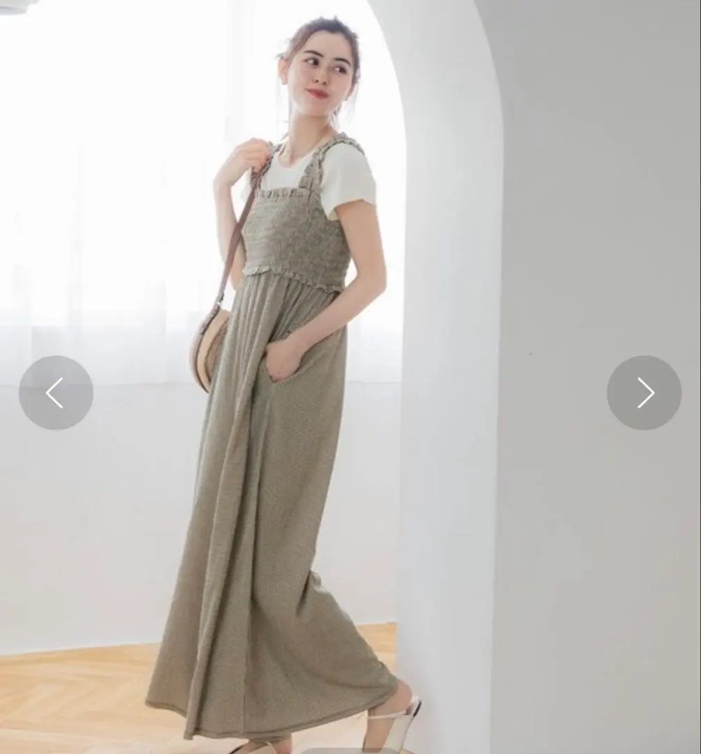 Thumbnail of Final Price Reduction! coca Shirring Frill All-in-One, Size M, coca