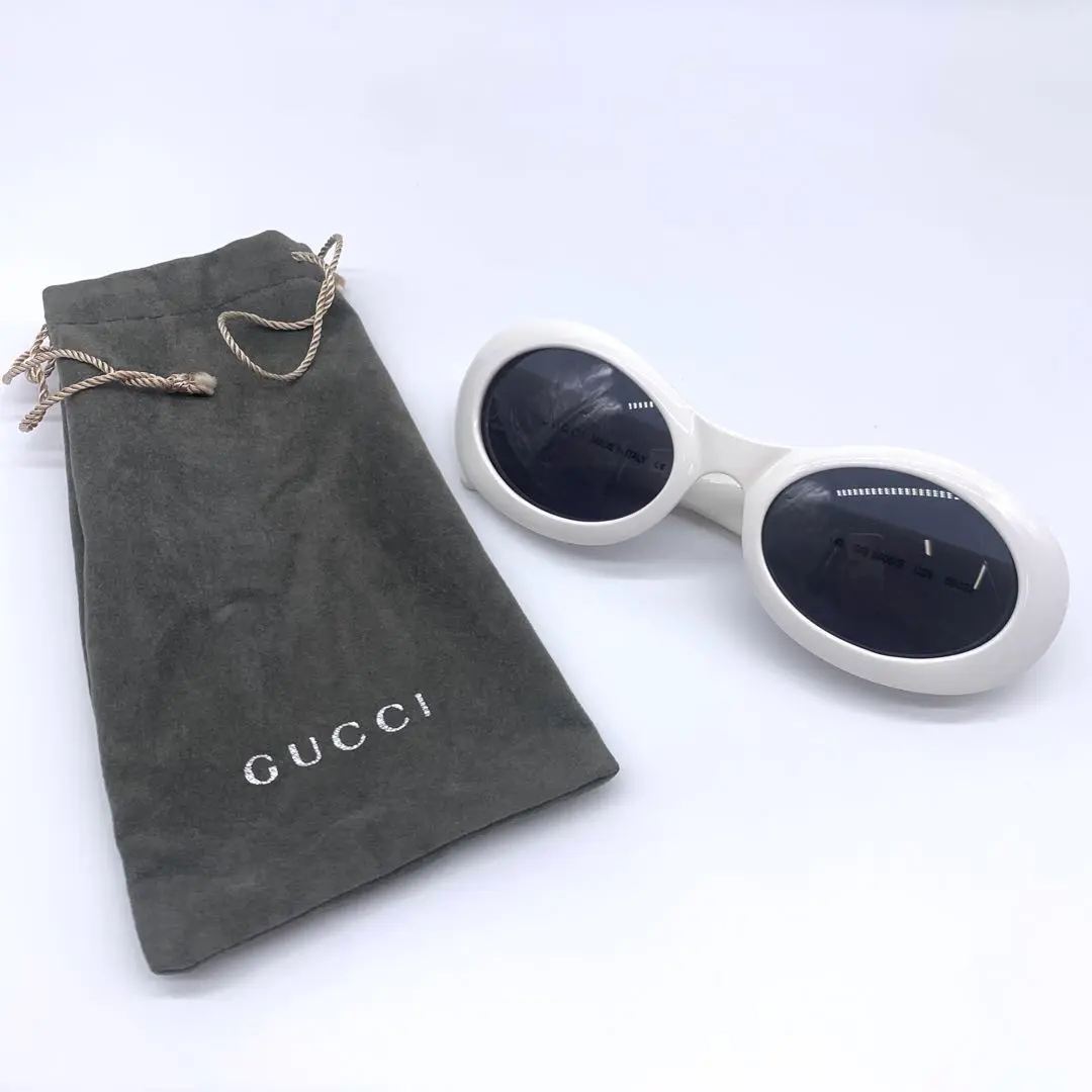 GUCCI サングラス ホワイト レア ロゴ 2025年最新】GUCCI カラー:ホワイト系 サングラスの人気