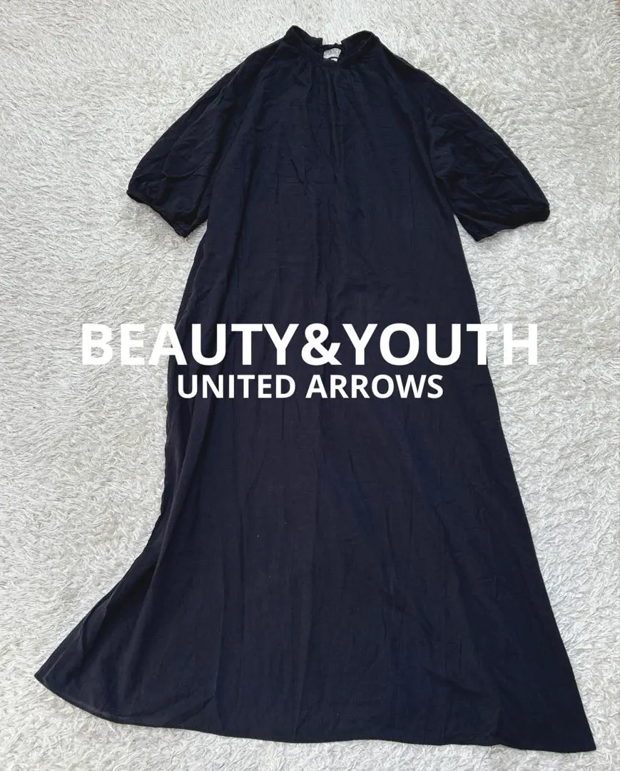 Thumbnail of B&Y Cotton Voile Gather Volume One-Piece Dress - Washable - ¥14,850