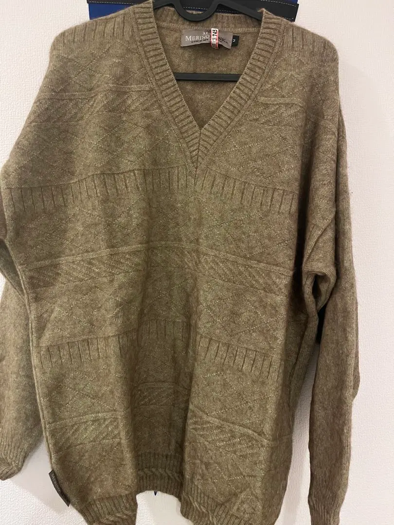 Thumbnail of Wool Blend V-Neck Sweater, Olive Green