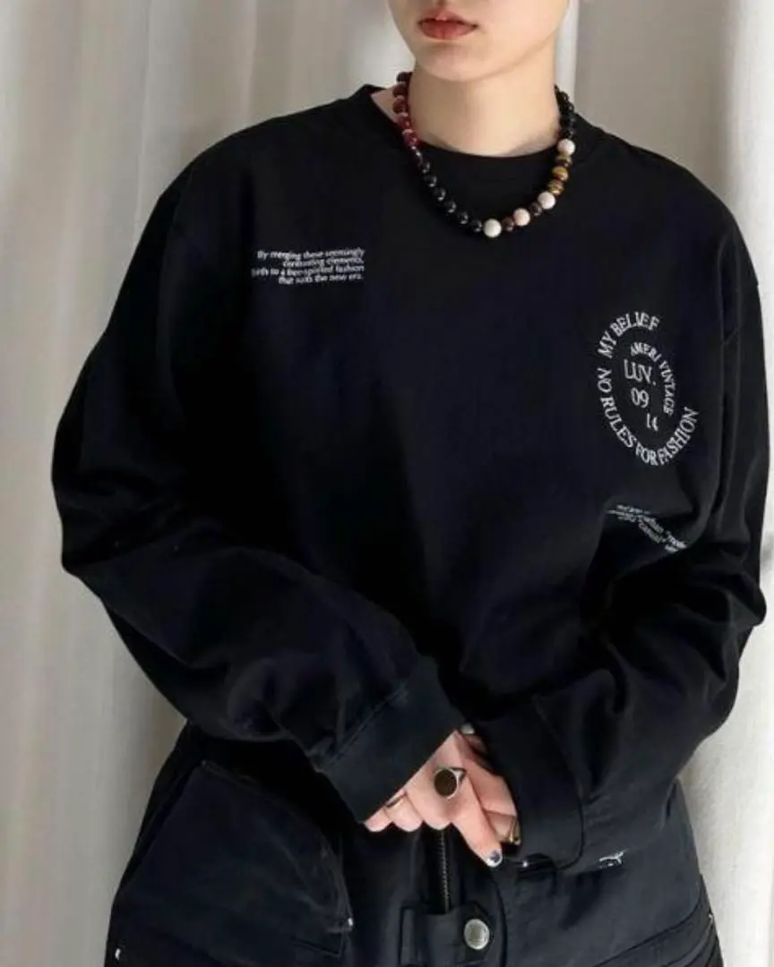 トップス AMERI VINTAGE MESSAGE PRINT LS TEE Ameri VINTAGE - Ameri VINTAGE MESSAGE PRINT LS TEEの通販 by