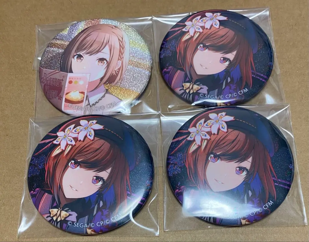 プロセカ 東雲絵名 缶バッジ 34a 100点 予約商品】グリッター缶バッジ イベントイラストコレクション