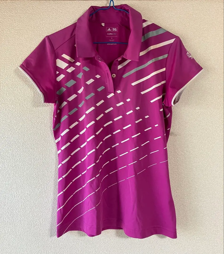 adidas Climalite 愛迪達高爾夫球POLO衫 紫色 S 的縮圖
