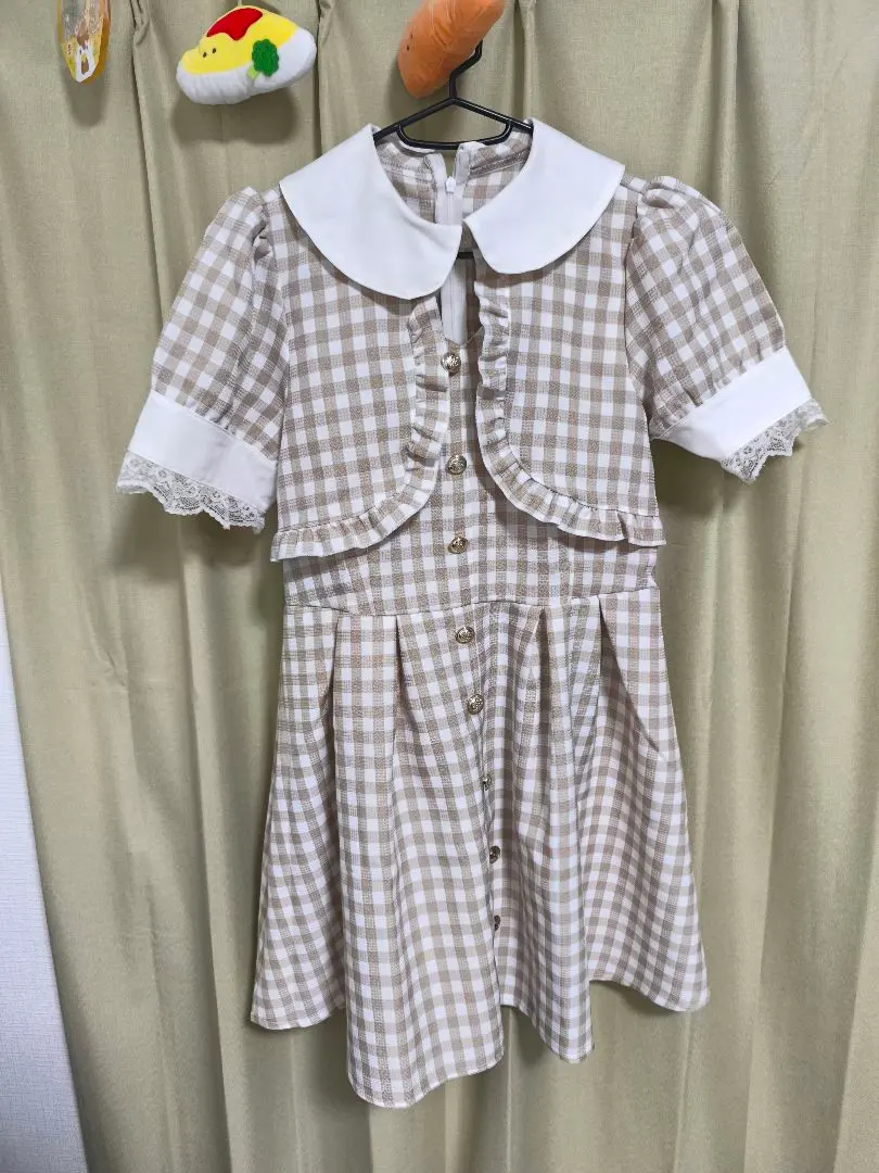 Thumbnail of Cute plaid dress, short sleeves