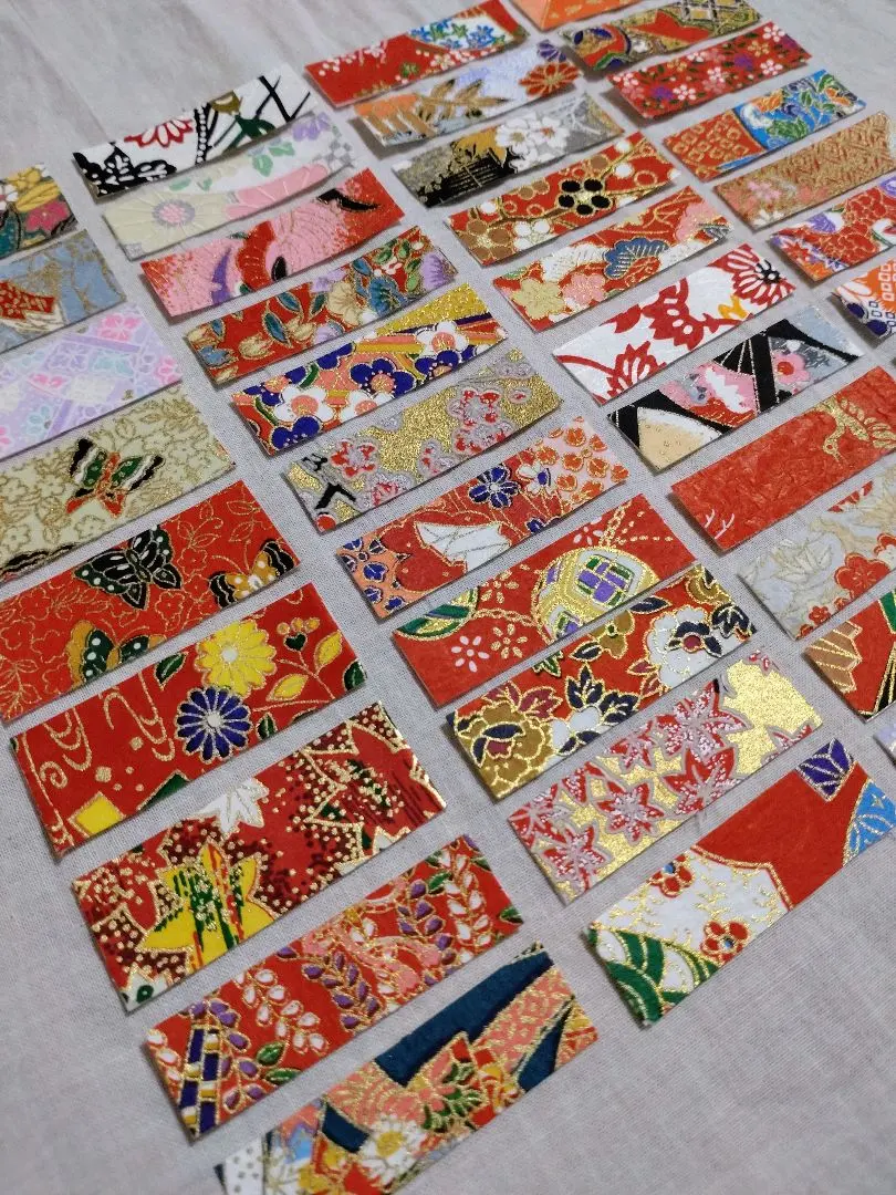 和紙千代紙與友禪和紙的貼紙 100枚套裝 的縮圖