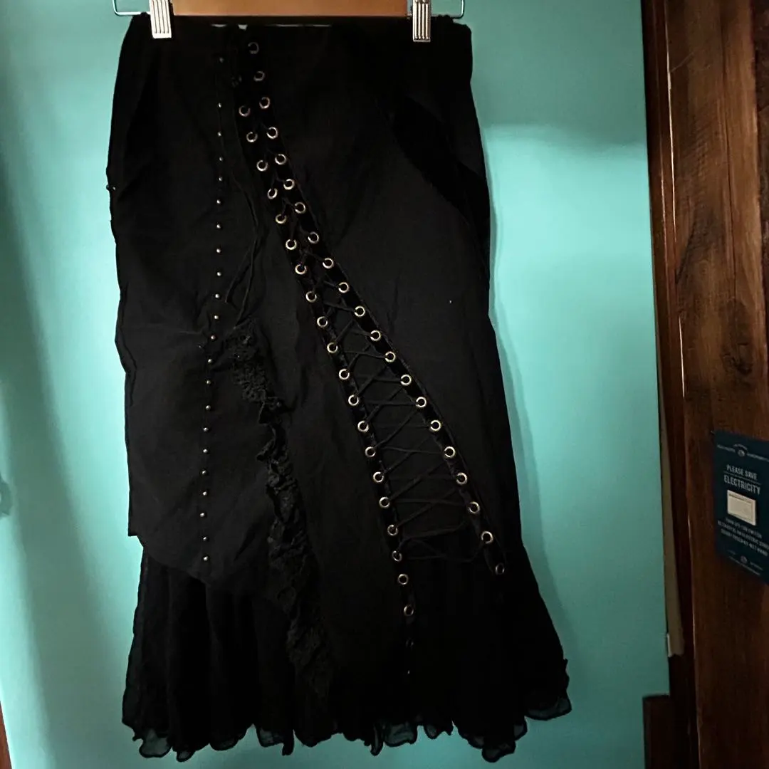 Thumbnail of Ozz On Black Lace-Up Skirt