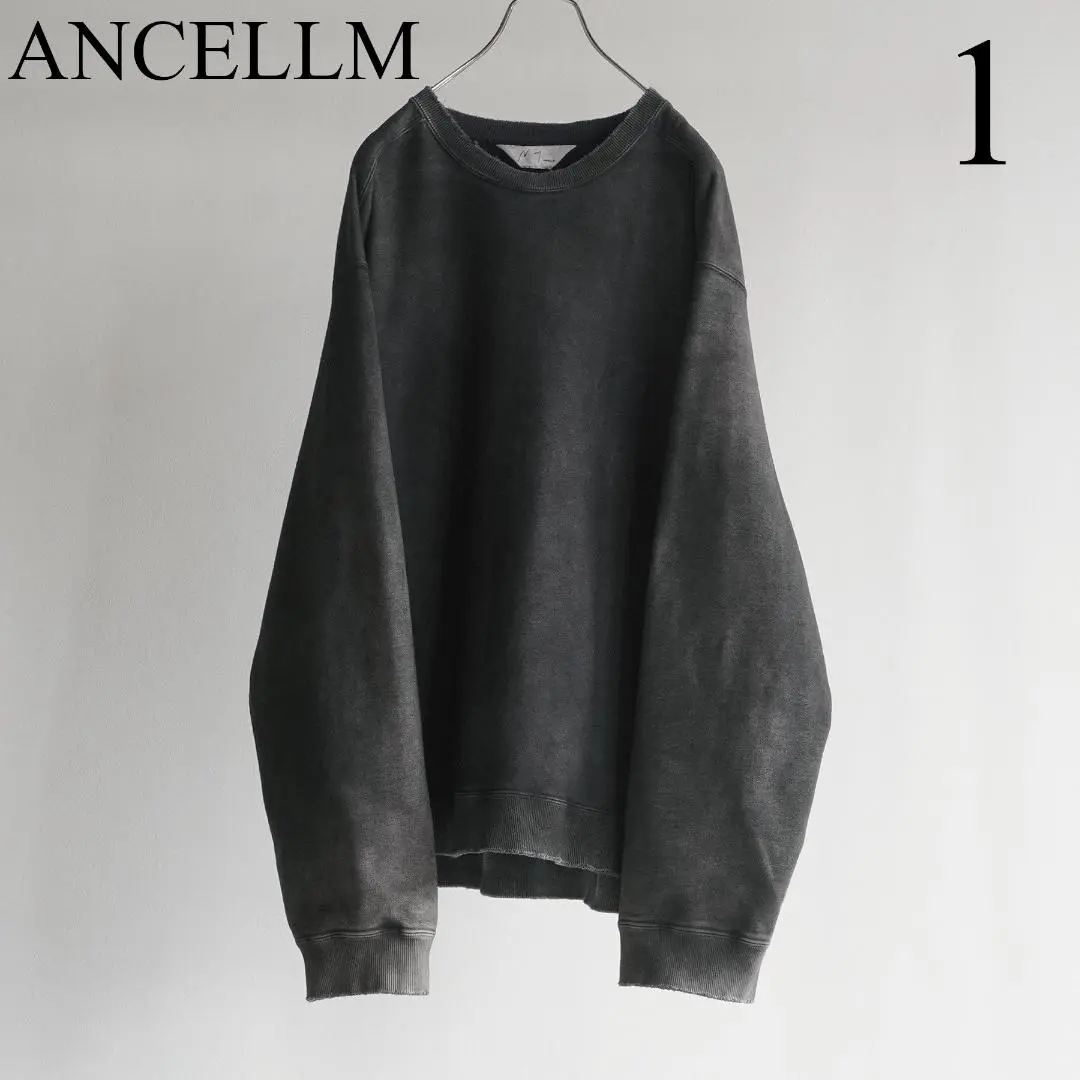 アンセルム　EMBROIDERY UNEVEN OVER SWEAT SHIRT EMBROIDERY UNEVEN OVER SWEAT SHIRT | ANCELLM(アンセルム