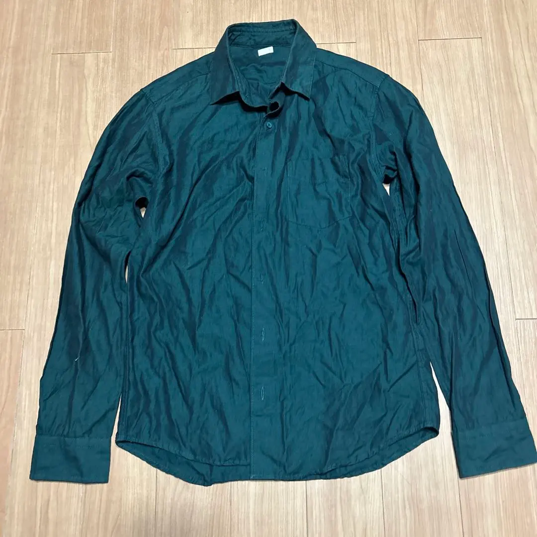 Thumbnail of Dark green, size S, long-sleeved shirt