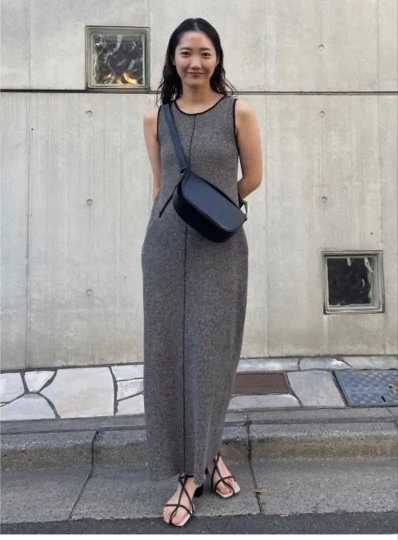 LAGUNAMOON 兩穿式鏤空針織連衣裙 的縮圖