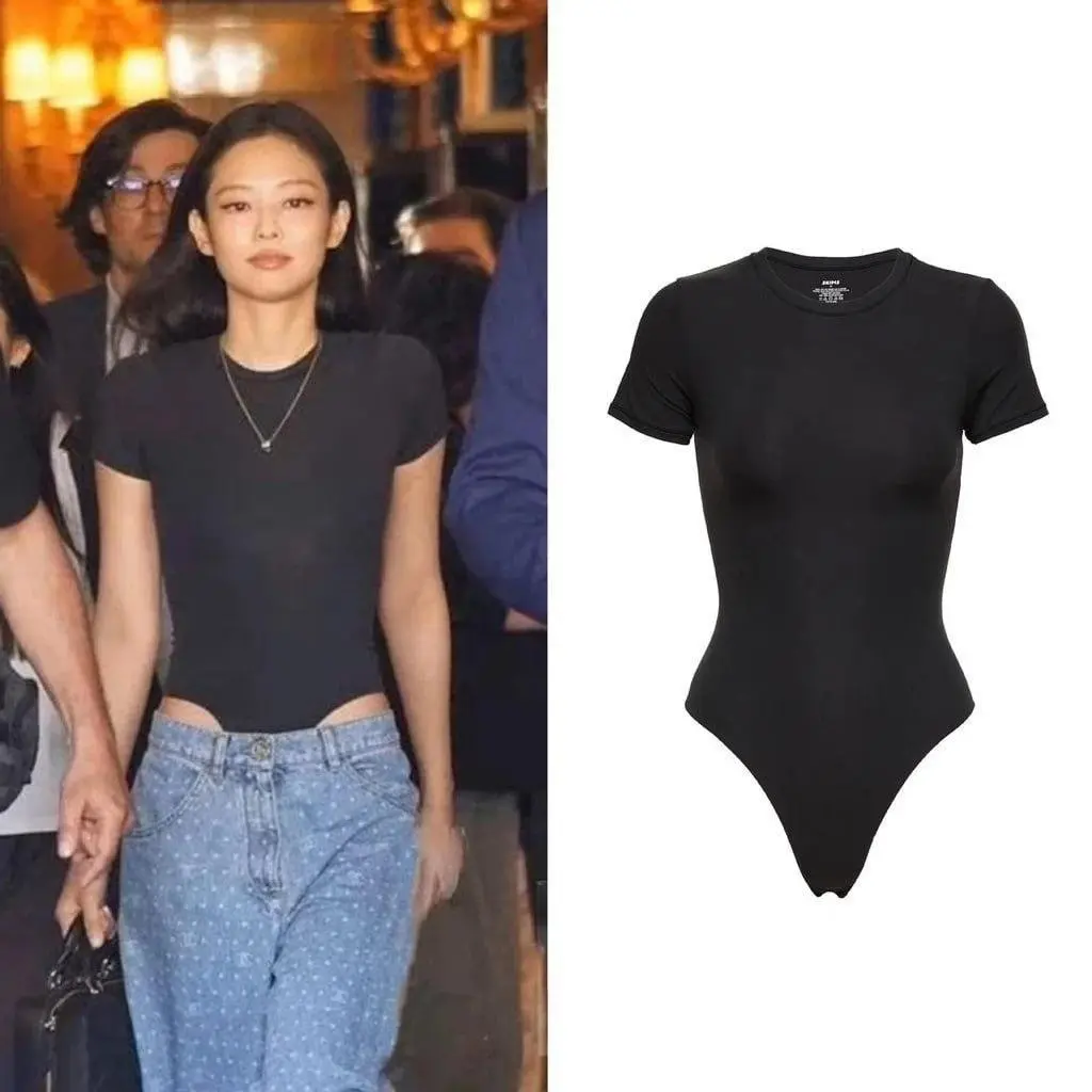 SKIMSボディースーツ オーバーサイズ 4XL SKIMS Skims Sculpting Bodysuit with snaps black 4XL/5XL new no box