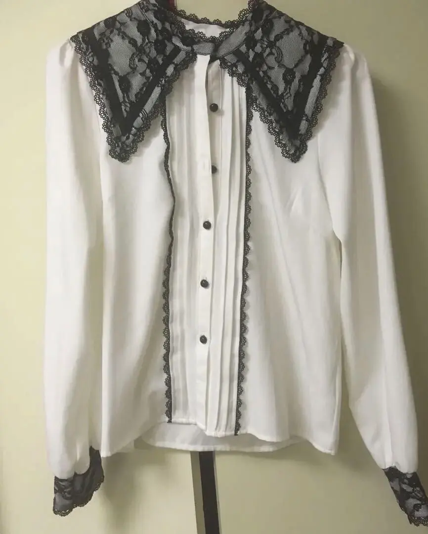DEARMYLOVE 襯衫 長袖 蕾絲 的縮圖