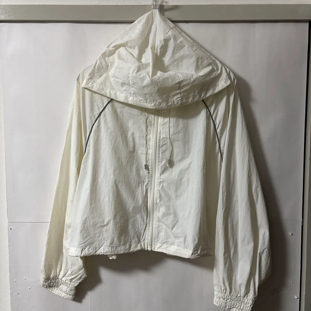 Thumbnail of "Ships Today" F MURNA White Hooded Long Sleeve Nylon Jacket