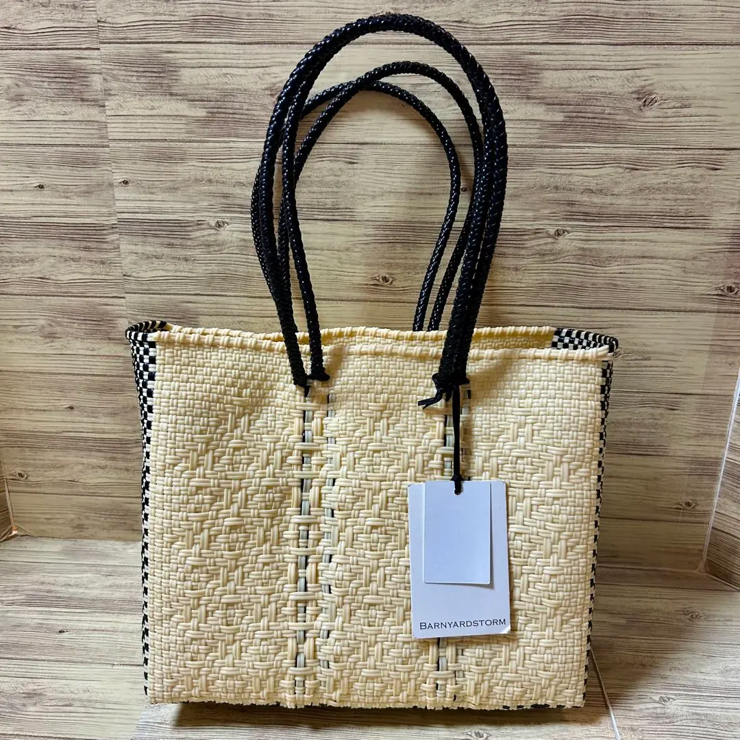 新品 ナノユニバース かごバッグ ラウゴア コラボ ニット