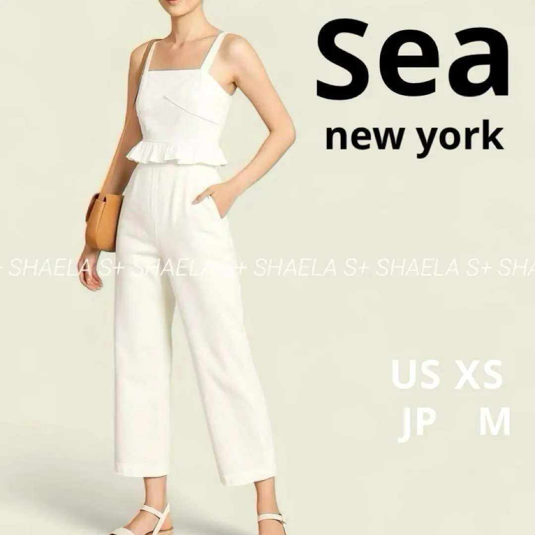 Thumbnail of Excellent Condition Sea New York Leia Ruffle Jumpsuit Overall M White