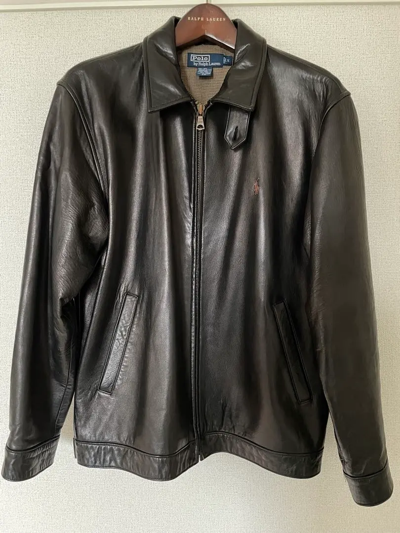 ラルフローレン レザー縫製トップ 的縮圖