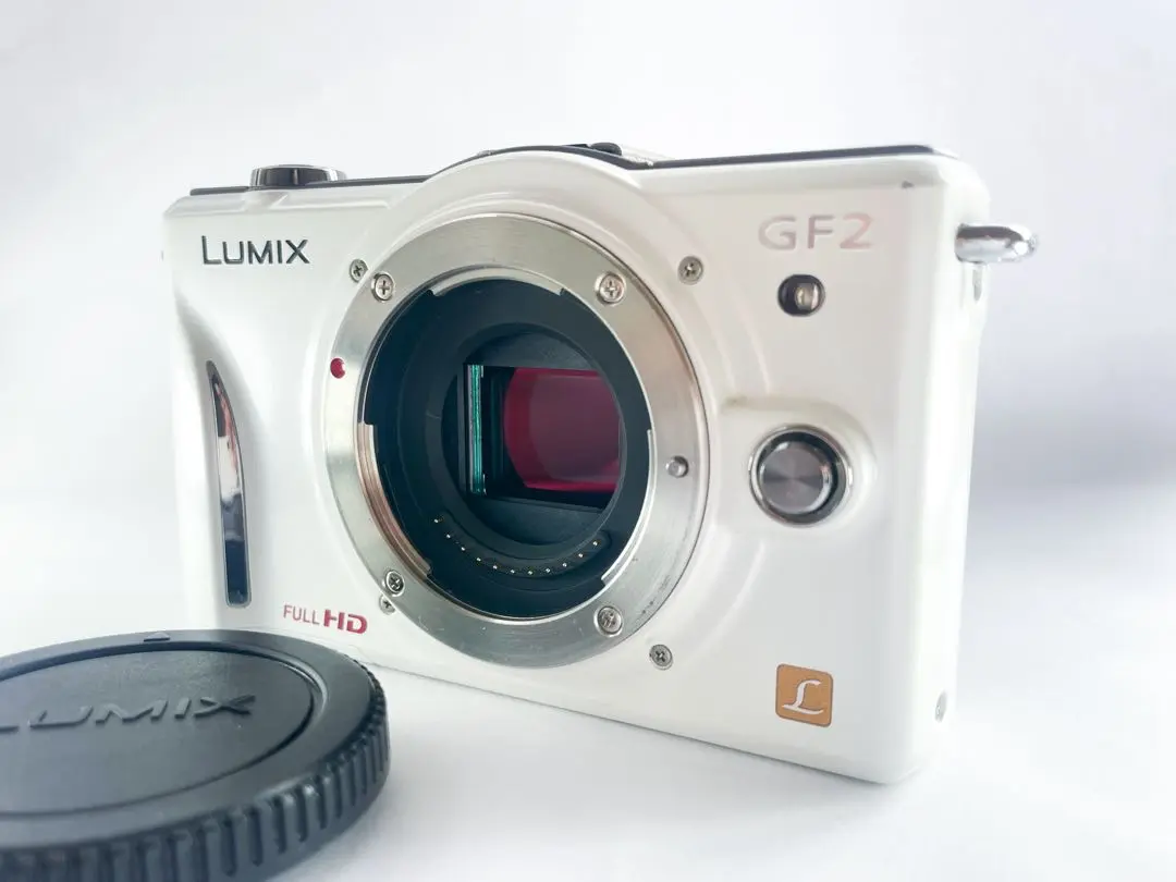 【美品✨】Panasonic Lumix GF2 ボディ ホワイト LUMIX 【中古】Panasonic パナソニック DMC-GF2 ホワイト + G