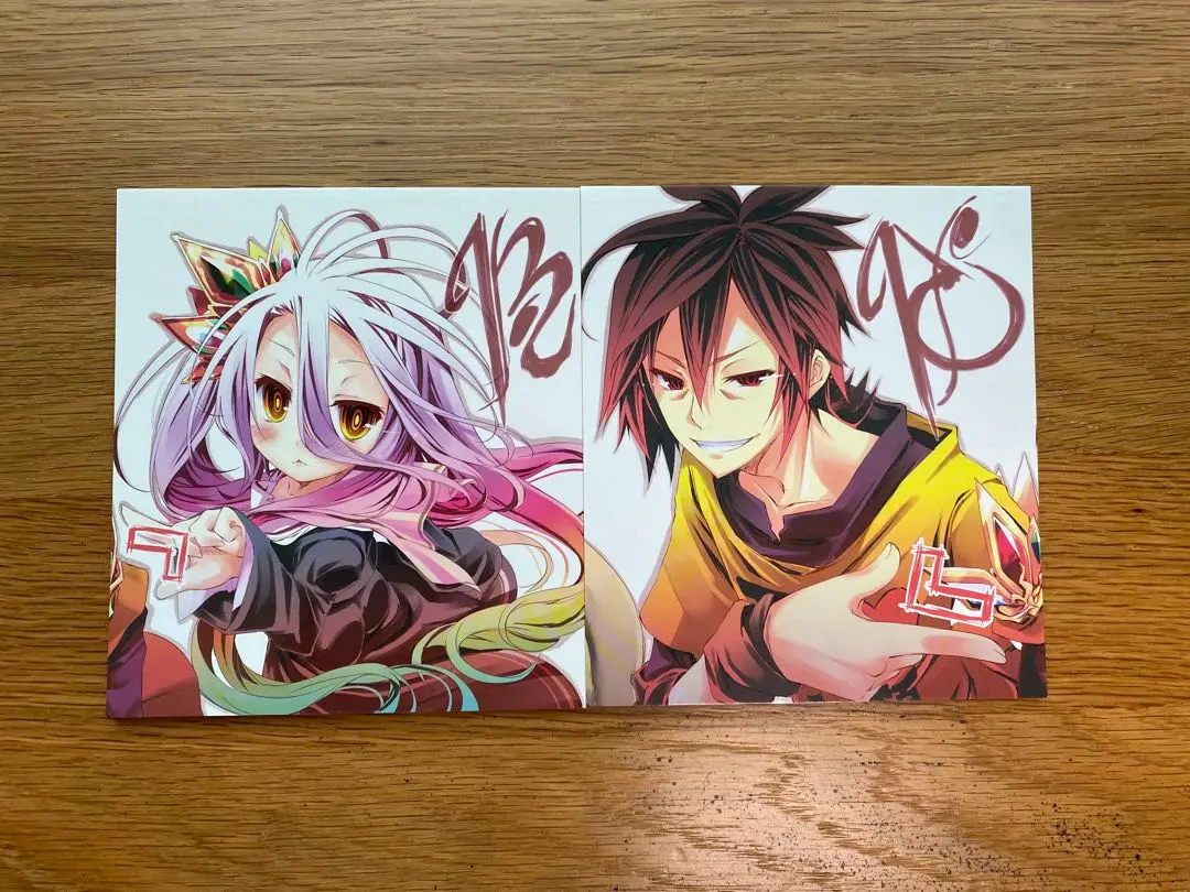 ノーゲーム・ノーライフ ゼロ 小説 色紙パネル 映画『ノゲノラ ゼロ』入場者特典第2弾はリク＆シュヴィ色紙