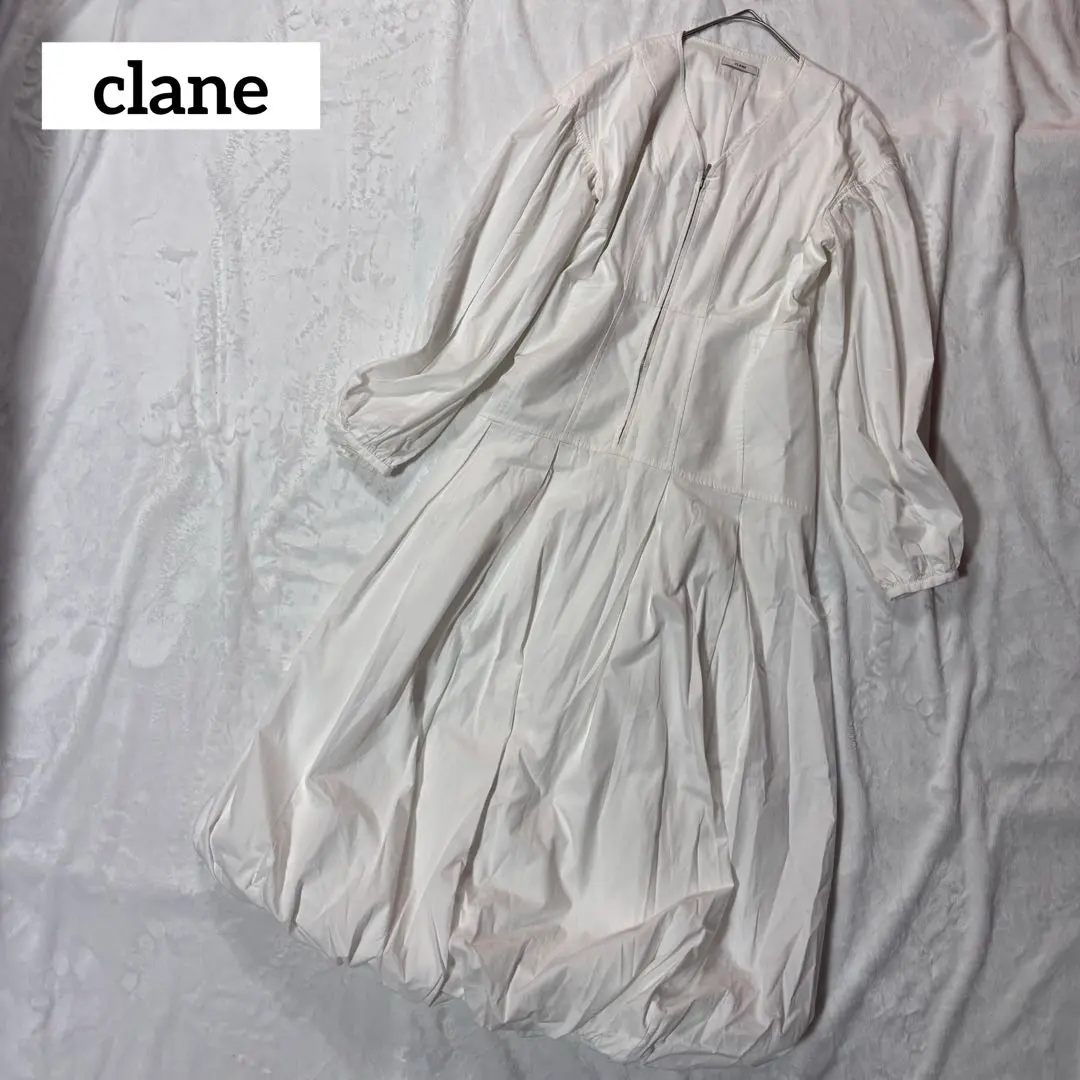Thumbnail of 2023 ✨ Beautiful Clane Front Zip Balloon Dress, White
